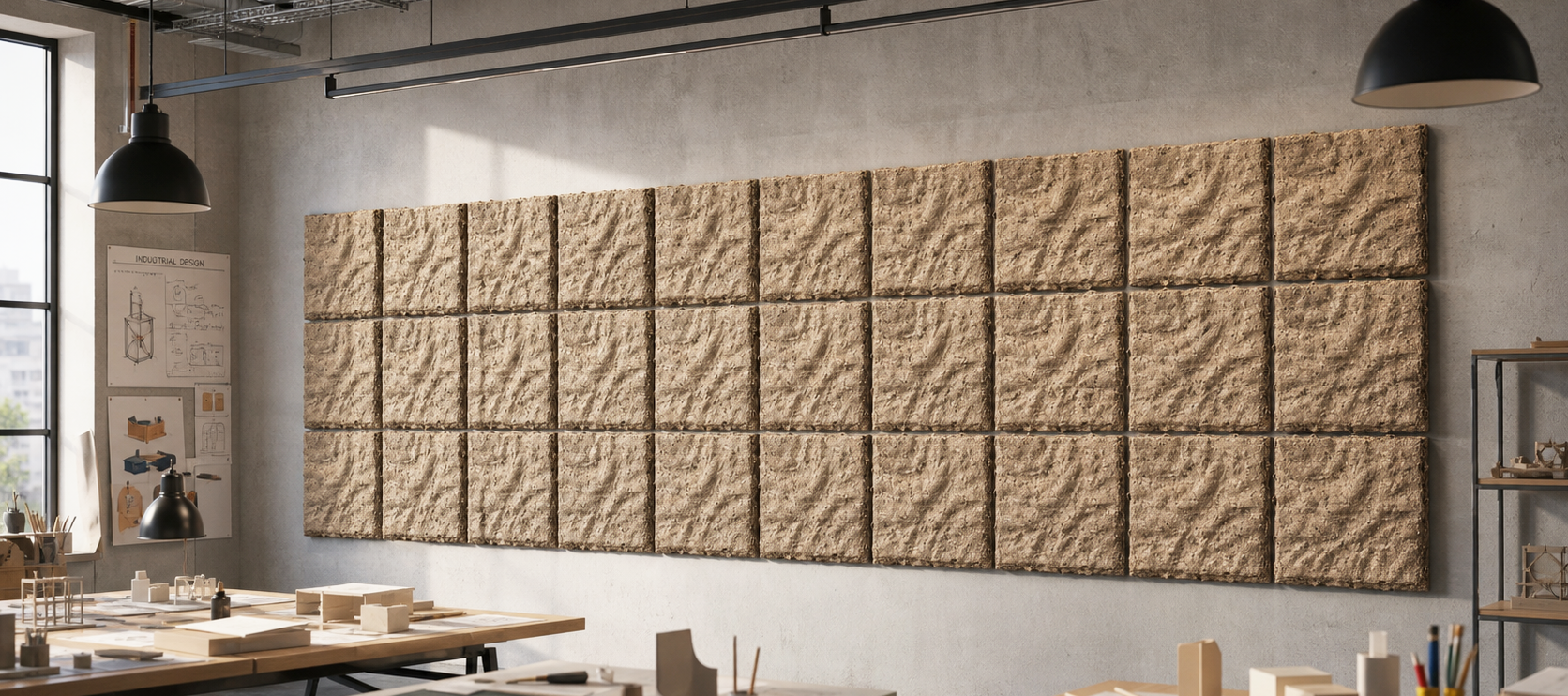 Spatial acoustic panel application